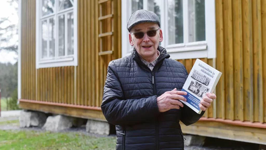 Jarmo Mäki-Mikolan kirjassa on esillä myös Harjula, joka rakennettiin 99 vuotta sitten suojeluskunnan taloksi. Kuva: Tiia Jokisalo